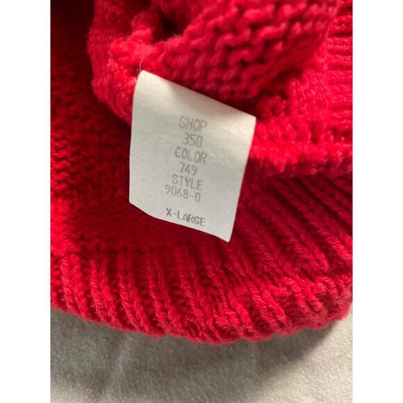 Vtg. Lake Harmony Rowing Club SZ XL Mens Red 100% Cotton Sweater - Picture 6 of 9